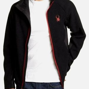 NWT Men's Black Spyder Constant Full Zip Mid weight core sweater size M